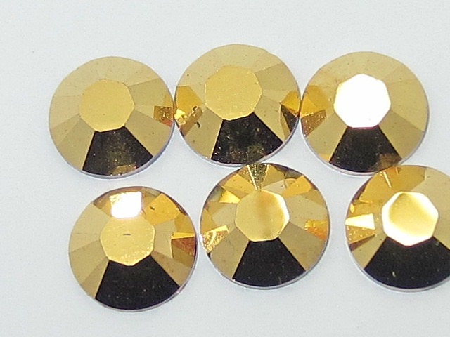 72 pcs. 20ss AURUM (maxima) FLATBACK PRECIOSA Rhinestones